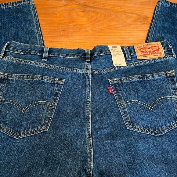 Levi’s 550 Relaxed Fit Jeans NEW! 40 x 30 Dark Wash - Picture 3 of 12